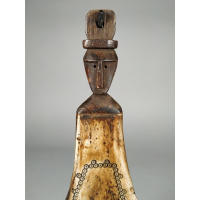 Medicijncontainer gemaakt van schouderblad van een paard